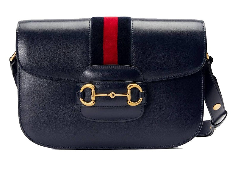 Gucci 1955 Horsebit Shoulder Bag Small Blue