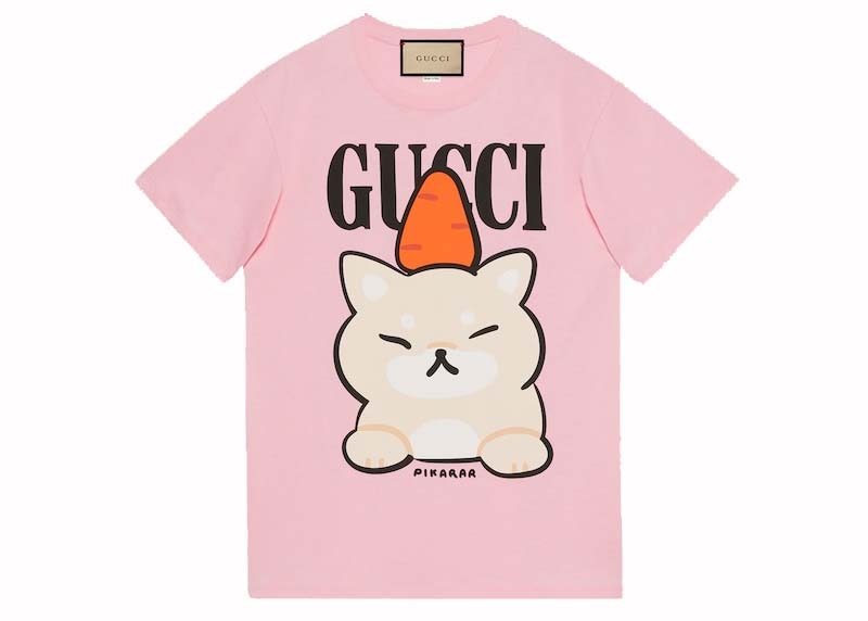 Gucci Animal Print T-Shirt Pink