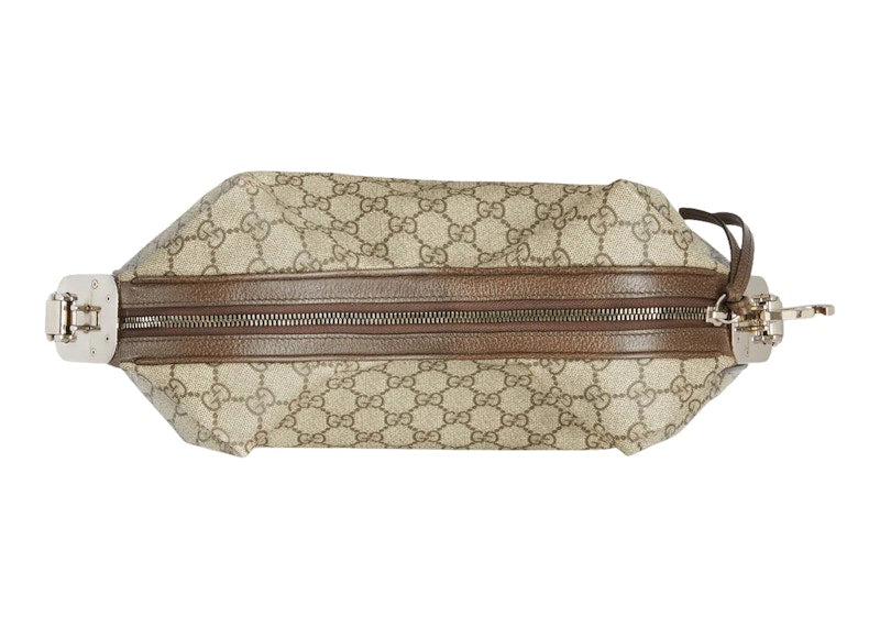 Gucci Attache Shoulder Bag Large GG Supreme Beige/Ebony/Multi