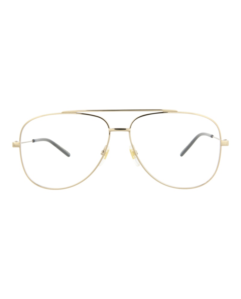 Gucci Aviator-Frame Metal Optical Frames Gold Gold Transparent (GG0442O-30006433-002)
