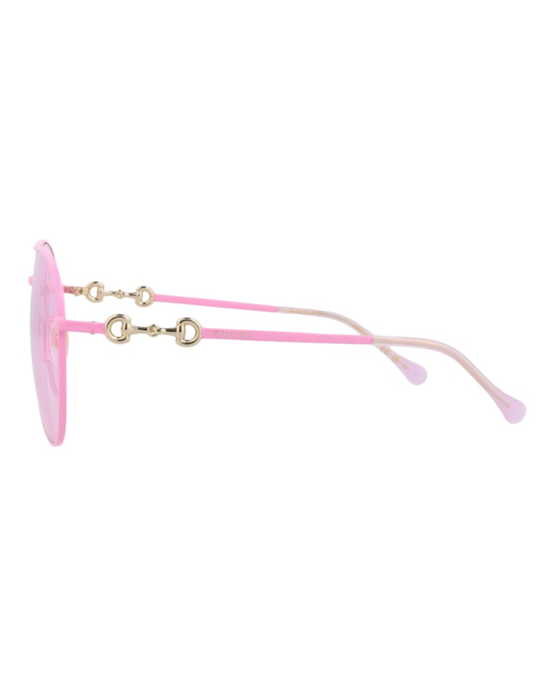 Gucci Aviator-Frame Metal Sunglasses Fuchsia Fuchsia Pink (GG1698S-30015487-003)