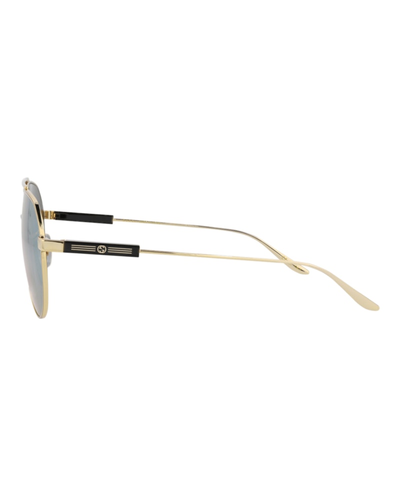 Gucci Aviator-Frame Metal Sunglasses Gold Gold Yellow (GG1311S-30013897-002)