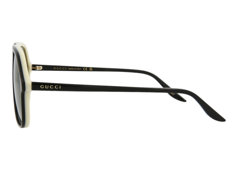 Gucci Aviator Sunglasses Black/Black/Green (GG0734S-30008884-004)