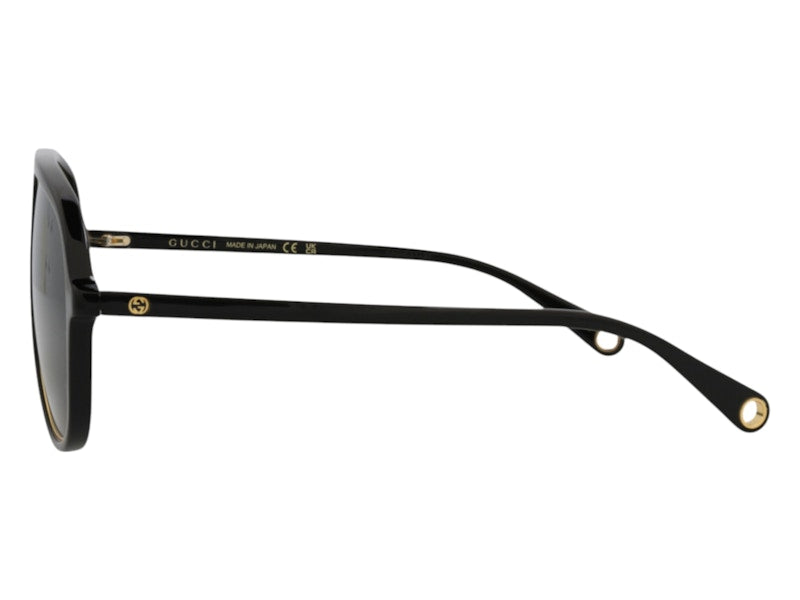 Gucci Aviator Sunglasses Black/Green (GG1077S-30012797-002)