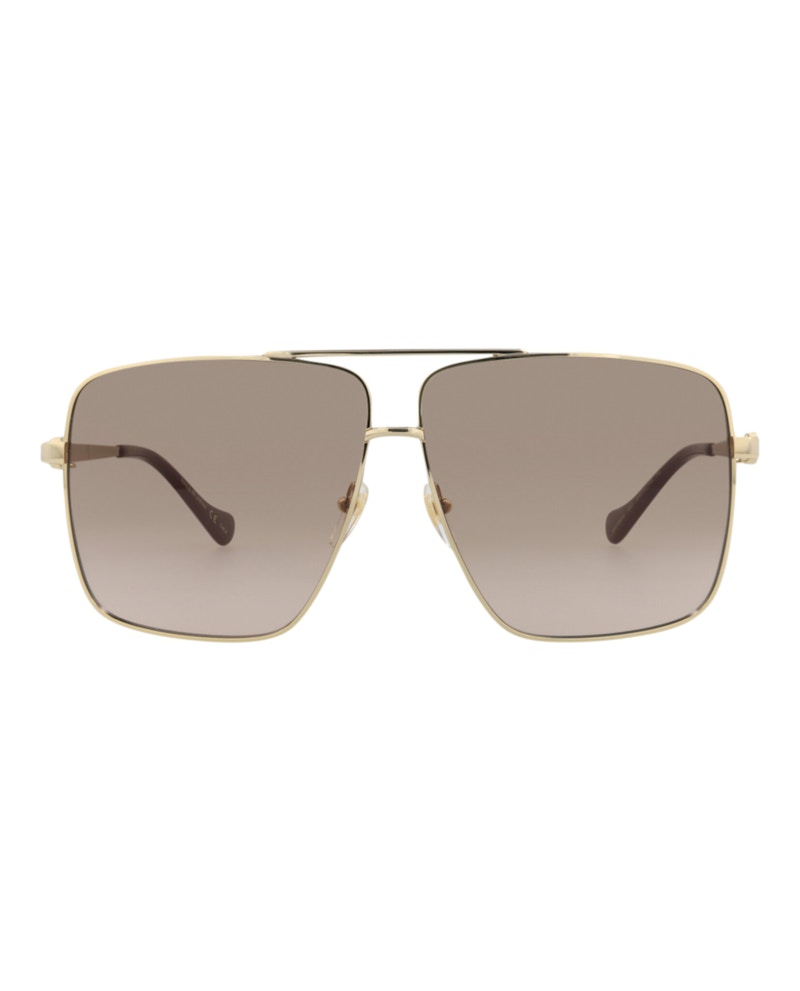 Gucci Aviator Sunglasses Gold Gold Brown (GG1087S-30012961-002)