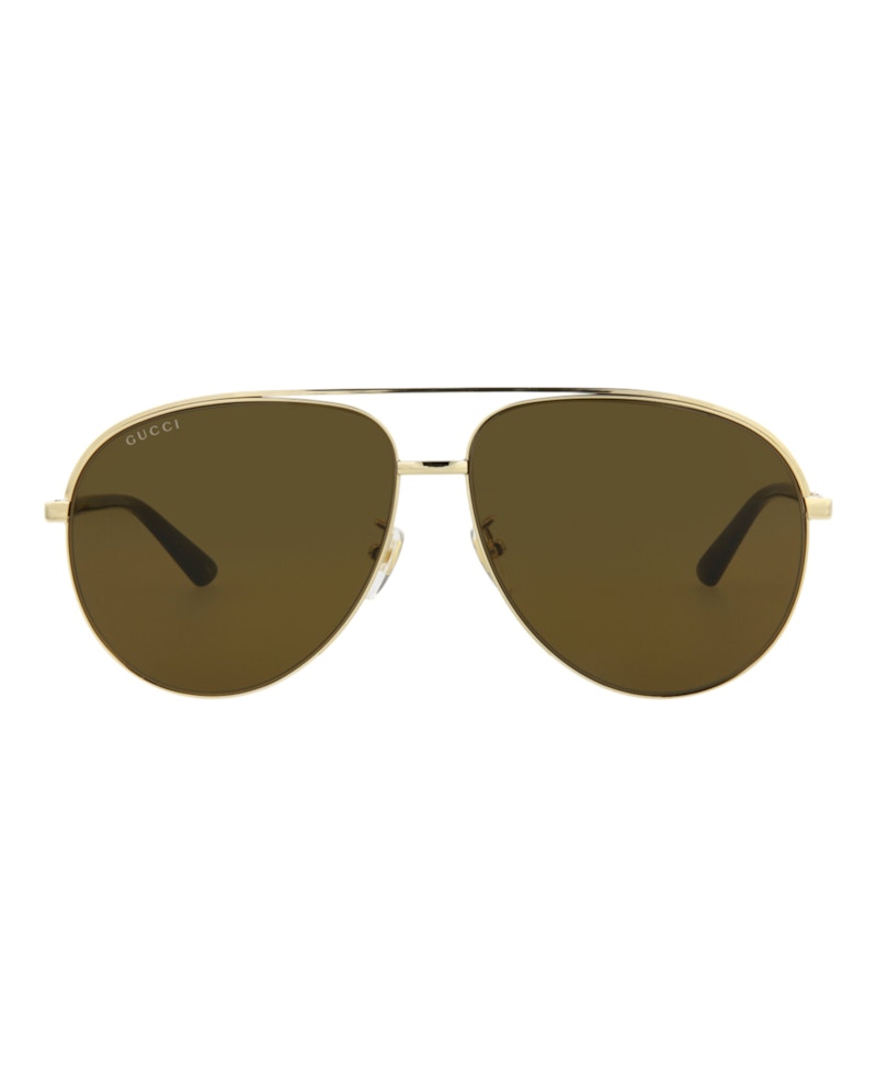 Gucci Aviator Sunglasses Gold/Gold/Brown (GG1098S-30012903-002)