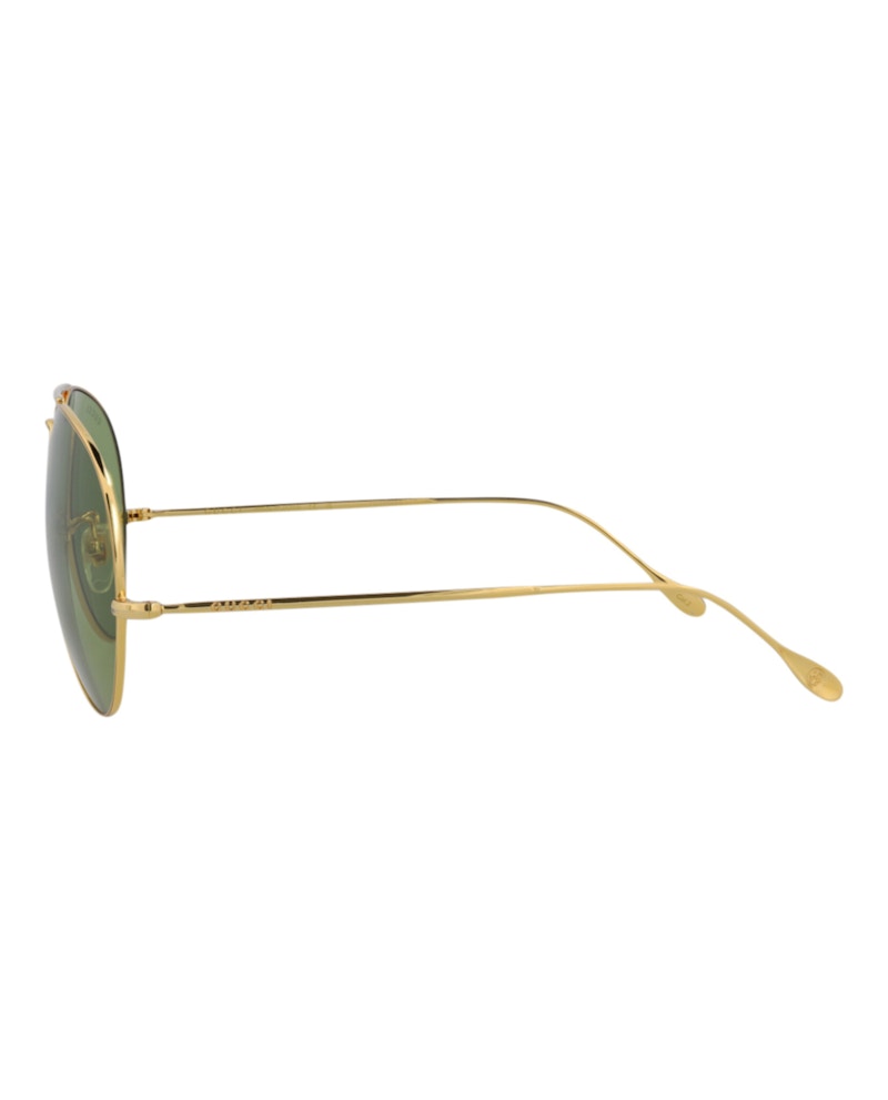 Gucci Aviator Sunglasses Gold/Gold/Green (GG1481S-30014511-001)