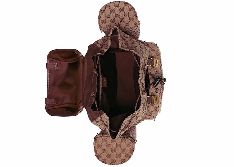Gucci Backpack Canvas Large Beige/Bordeaux