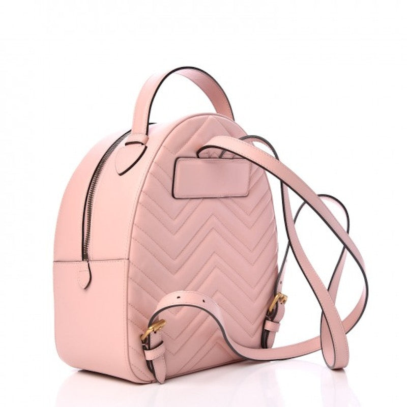 Gucci GG Marmont Backpack Matelasse Light Pink