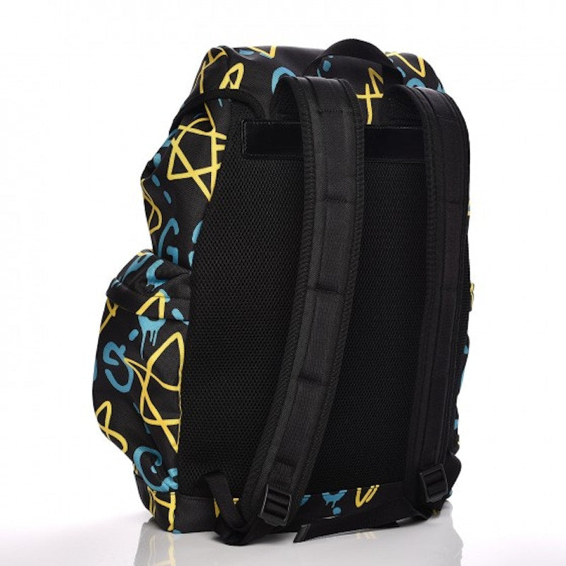 Gucci GucciGhost Techpack Backpack Graffiti Print Black/Multicolor