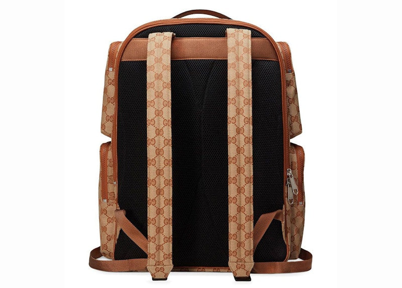 Gucci Backpack LA Dodgers Patch Large Brick Red/Beige