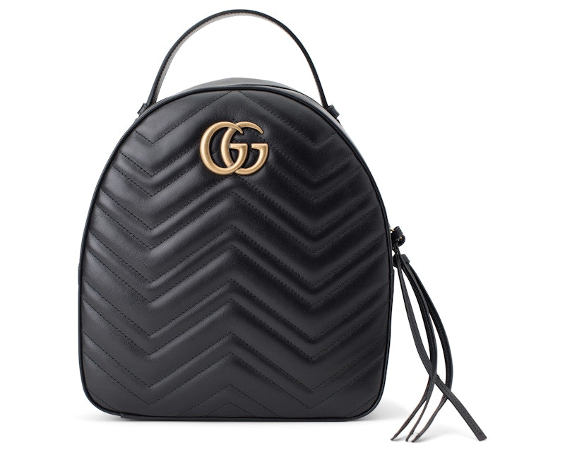 Gucci GG Marmont Backpack Matelasse Black