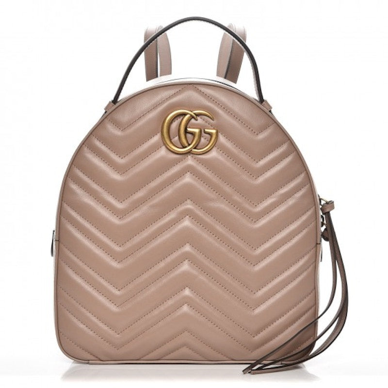 Gucci GG Marmont Backpack Matelasse Dusty Pink