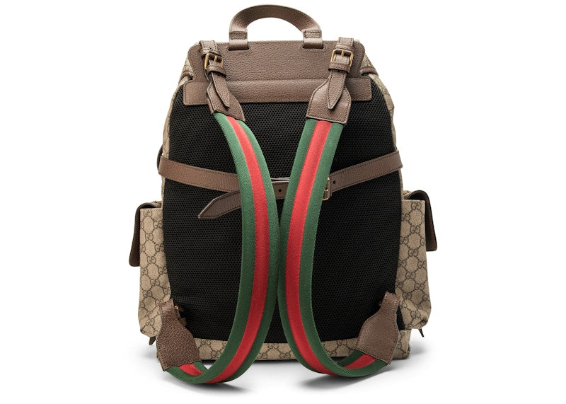 Gucci Soft Backpack GG Supreme Donald Duck Beige/Ebony