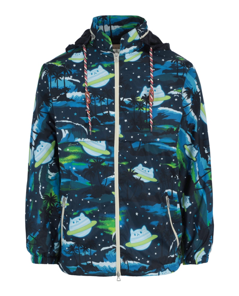 Gucci Bananya Polyamide Zip Jacket Blue