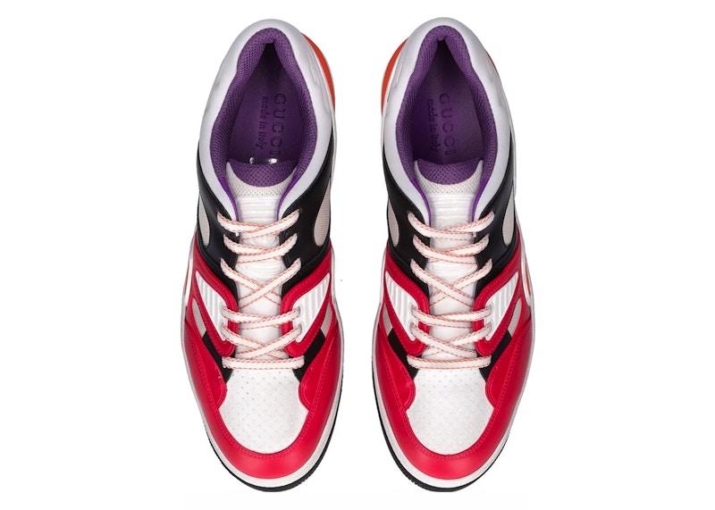 Gucci Basket Low-Top Sneaker Red Black