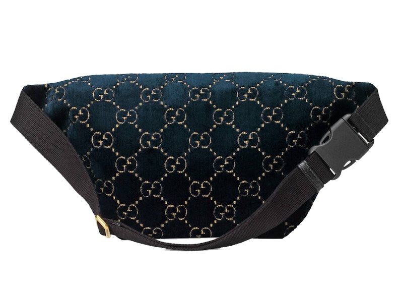 Gucci Belt Bag GG Velvet Blue