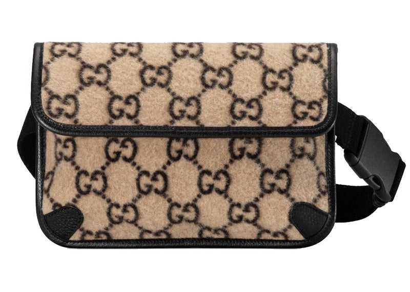 Gucci Belt Bag GG Wool Beige/Ebony