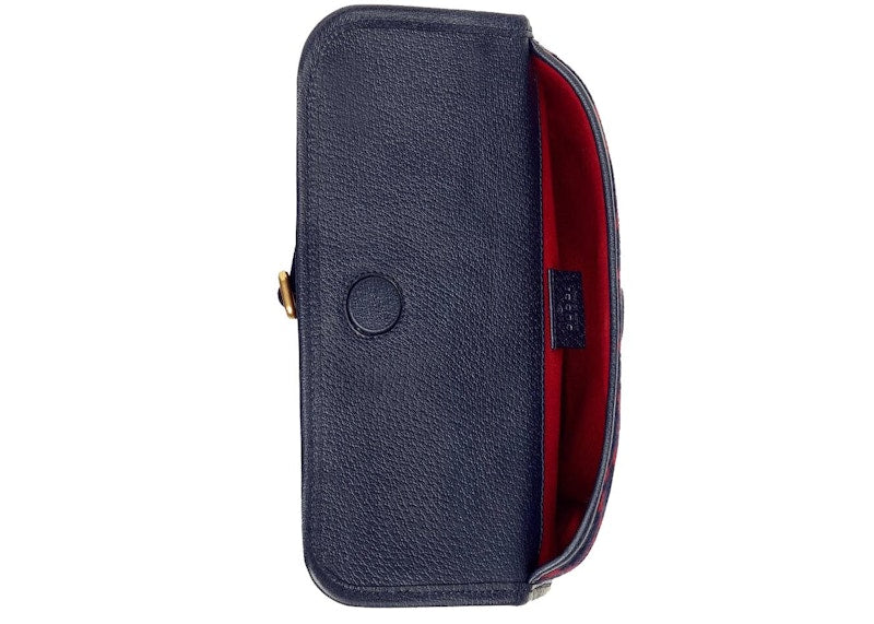 Gucci Belt Bag GG Wool Blue/Red