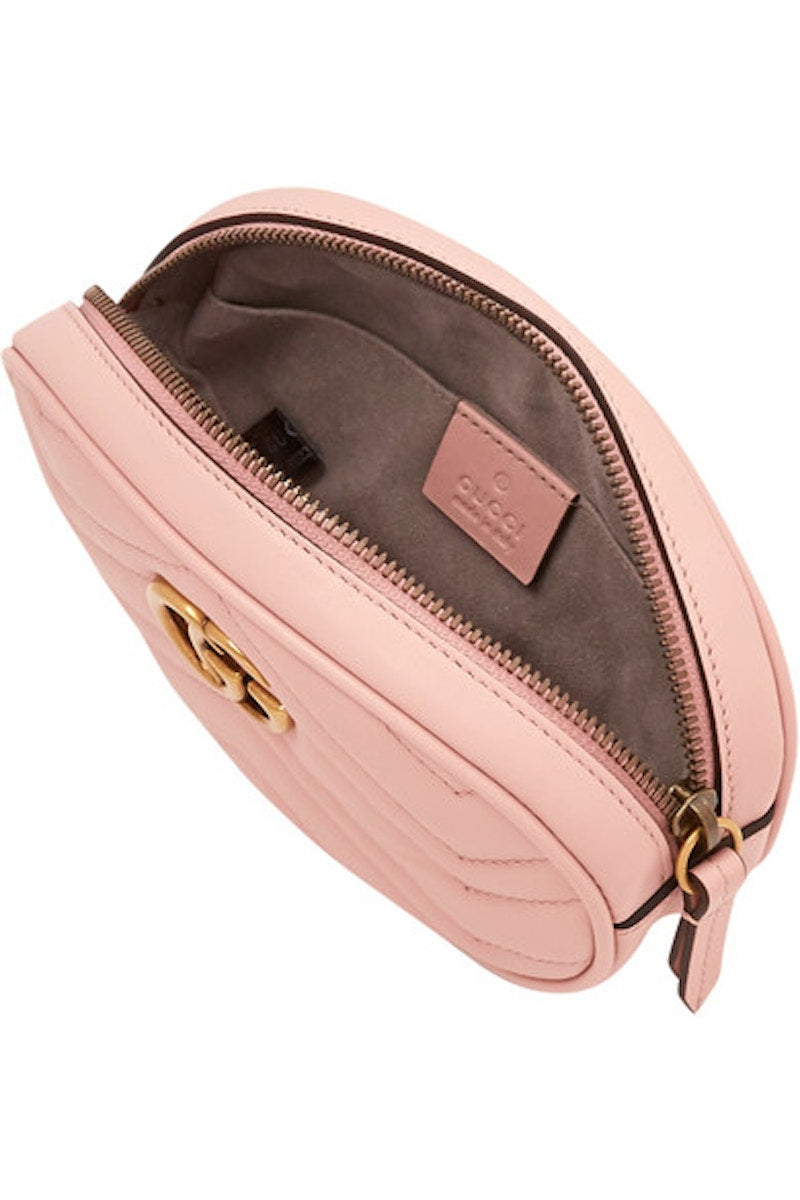 Gucci GG Marmont Belt Bag Matelasse Rosa