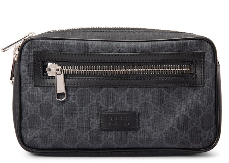 Gucci Belt Bag Soft GG Supreme Web Strap Black Red