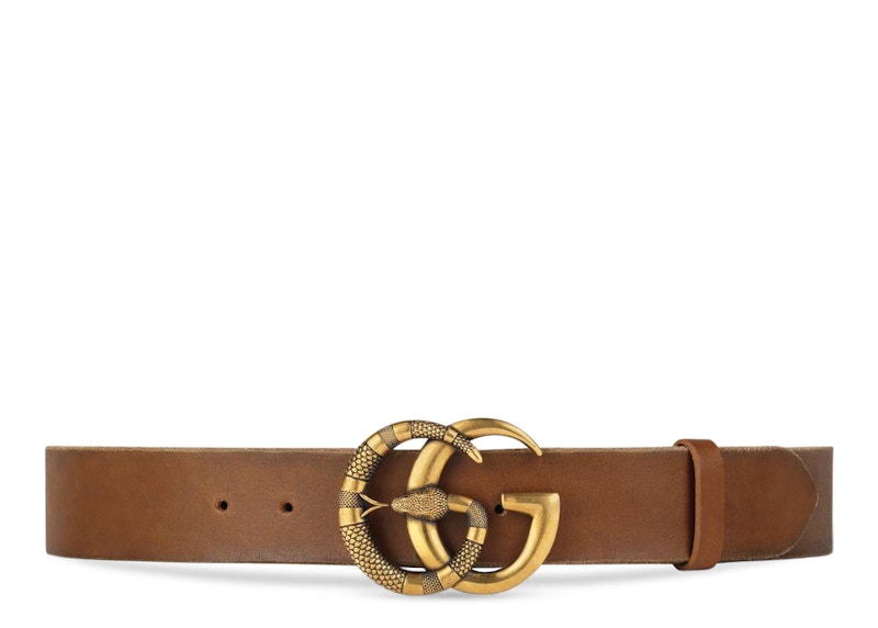 Gucci Belt Double G Buckle with Snake Cuir