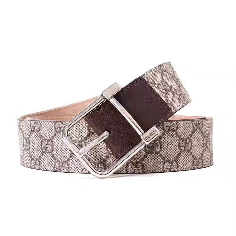 Gucci Belt GG Supreme Beige/Brown