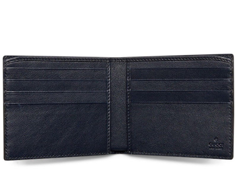 Gucci Bifold Wallet GG Supreme Blue/Beige