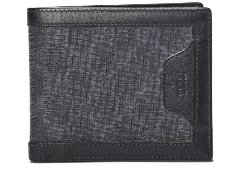 Gucci Bifold Wallet GG Supreme Grey/Black