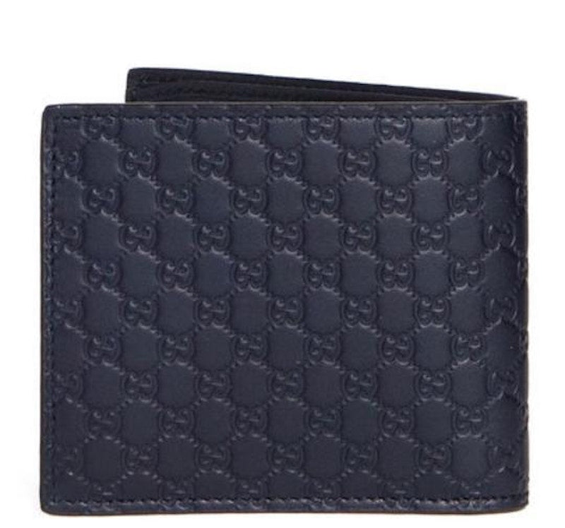 Gucci Bifold Wallet MicroGuccissima With Coin Pouch Blue