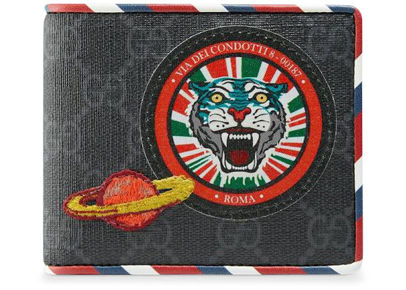 Gucci Bifold Wallet Night Courrier GG Supreme Black