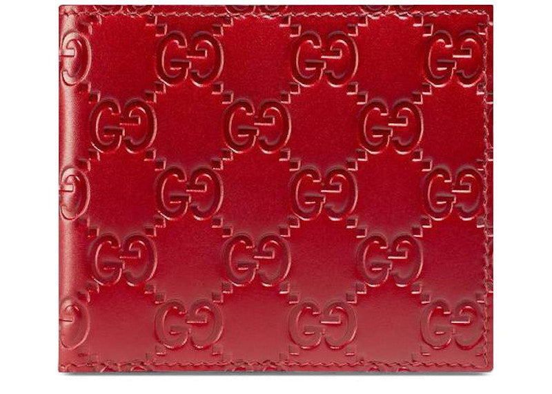 Gucci Bifold Wallet Signature Red