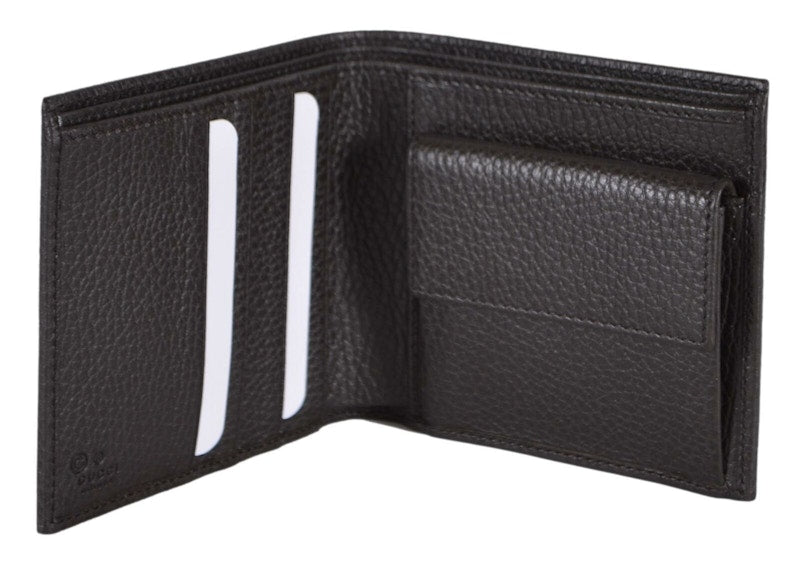 Gucci Bifold Wallet with Coin Pouch GG Supreme Beige Ebony