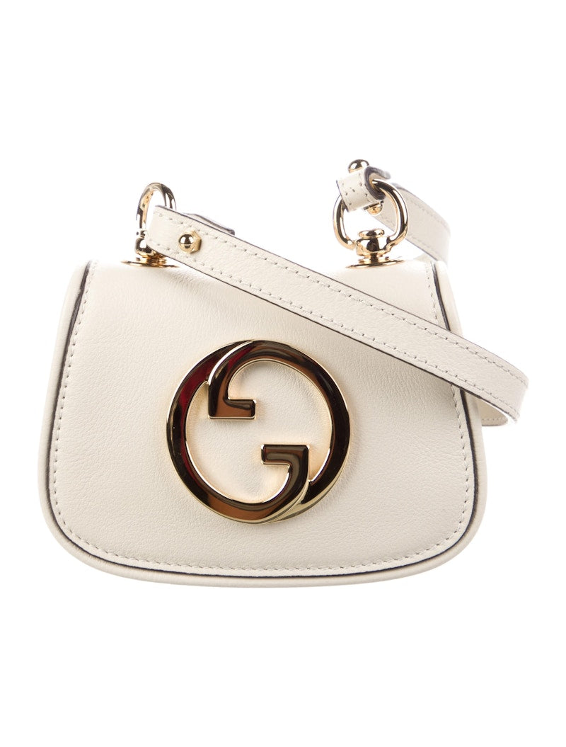 Gucci Blondie White Leather Strap Wallet White
