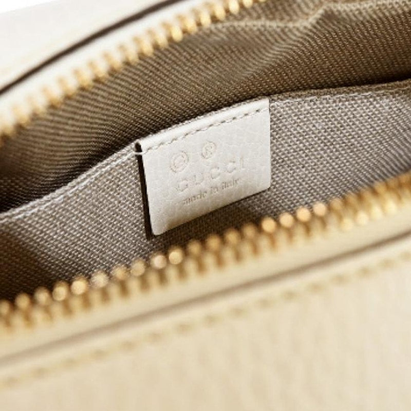 Gucci Bree GG Crossbody Bag Guccissima Beige/White