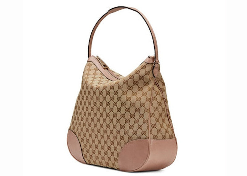 Gucci Bree Hobo GG Supreme Beige/Pink