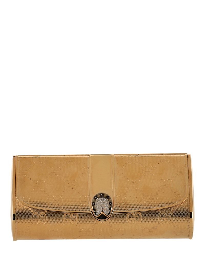 Gucci Broadway Guccissima Clutch Gold