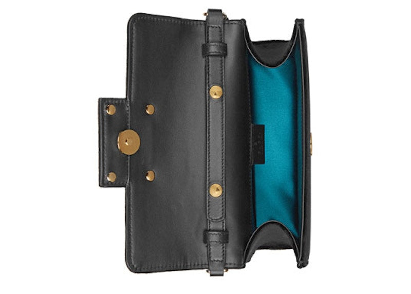 Gucci Broadway Shoulder Bag Velvet Jeweled G Black