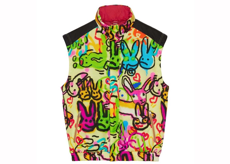 Gucci Bunny Print Gilet Multi