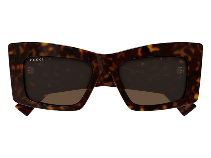 Gucci Butterfly Sunglasses Shiny Dark Havana Brown (GG1842S-002-53)