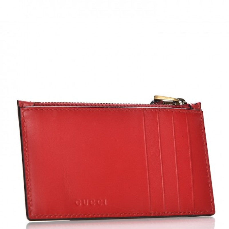 Gucci Card Case GucciGhost Skull Red