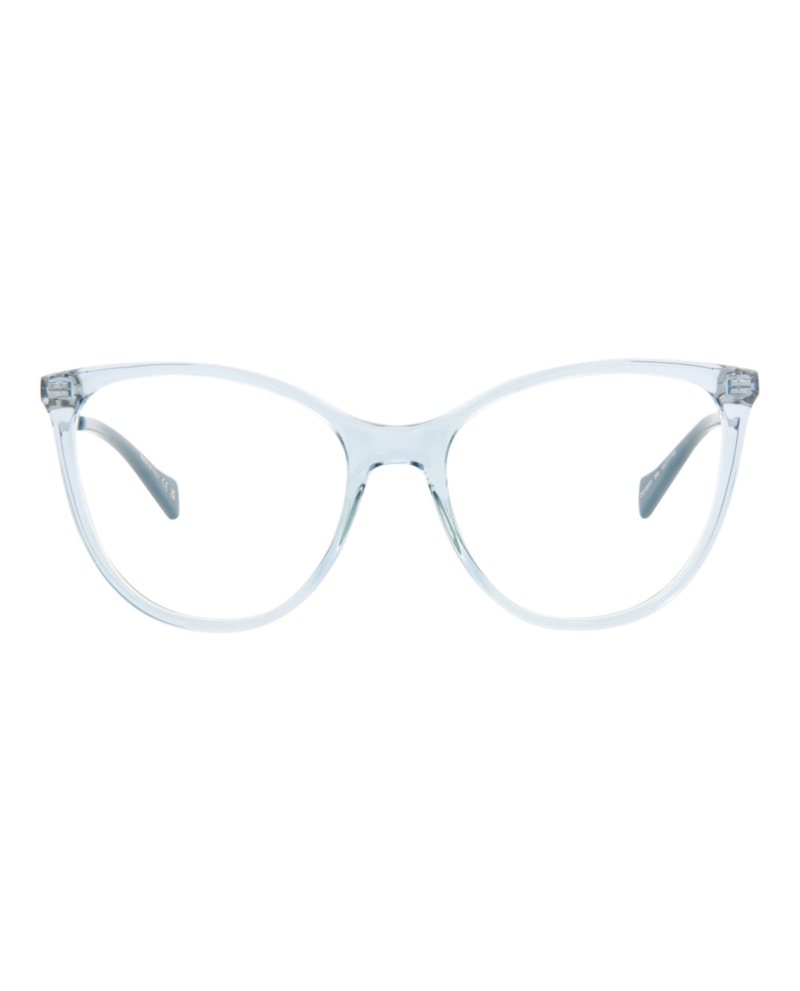 Gucci Cat Eye Eyeglasses Light Blue/Silver Transparent (GG1007O-30011762-006)
