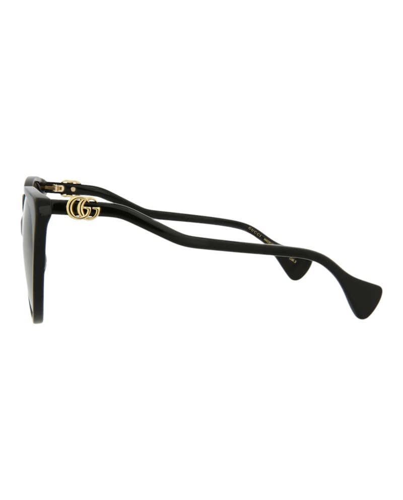 Gucci Cat Eye-Frame Acetate Sunglasses Black Black Grey (GG1011S-30011586-001)