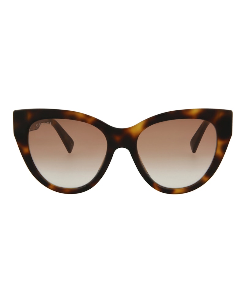Gucci Cat Eye-Frame Acetate Sunglasses Havana Gold Red (GG0460S-30006463-004)