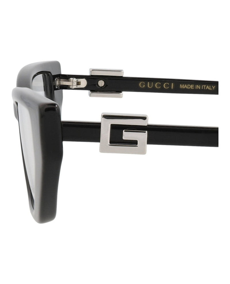 Gucci Cat Eye-Frame Injection Optical Frames Black Black Transparent (GG1683O-30015473-001)