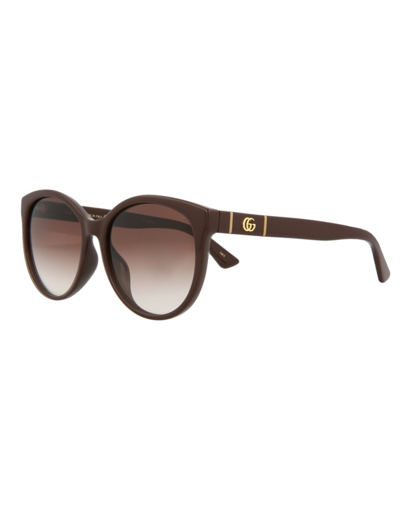 Gucci Cat Eye-Frame Injection Sunglasses Brown Brown Brown (GG0636SK-30008627-003)