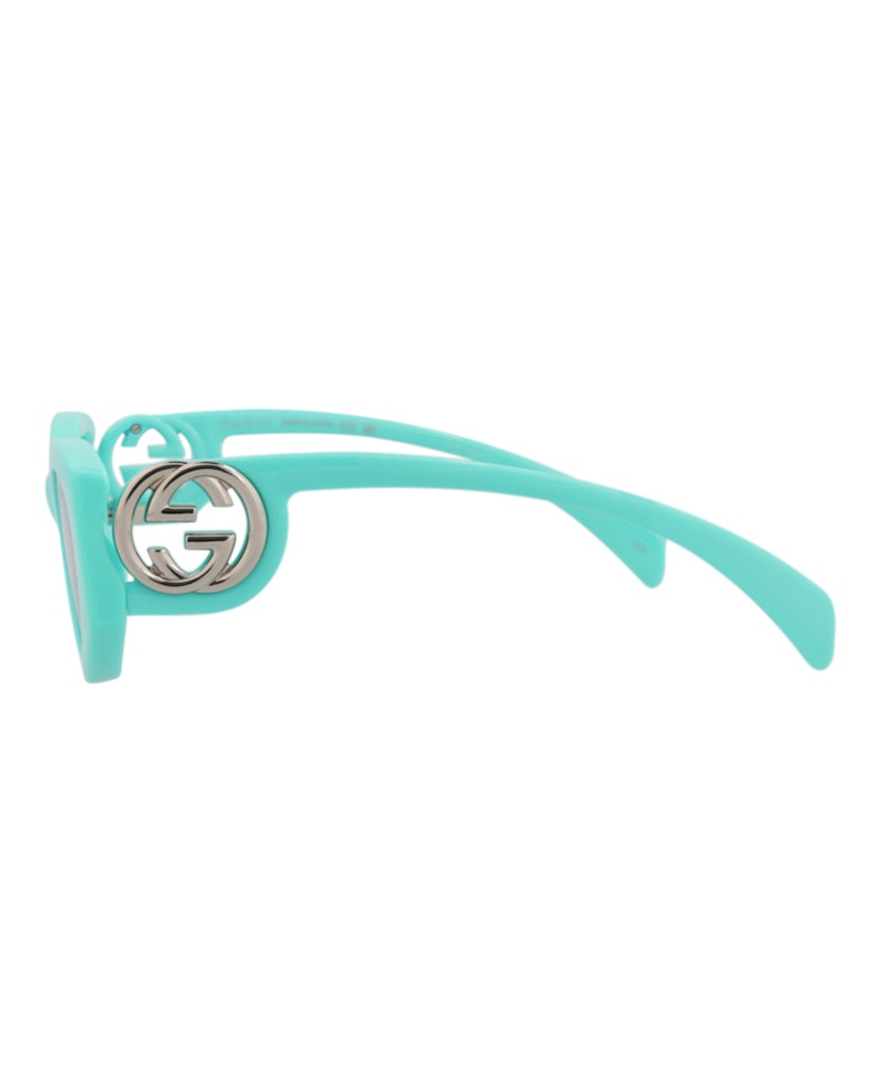 Gucci Cat Eye-Frame Injection Sunglasses Light Blue Light Blue Light Blue (GG1691S-30015481-004)