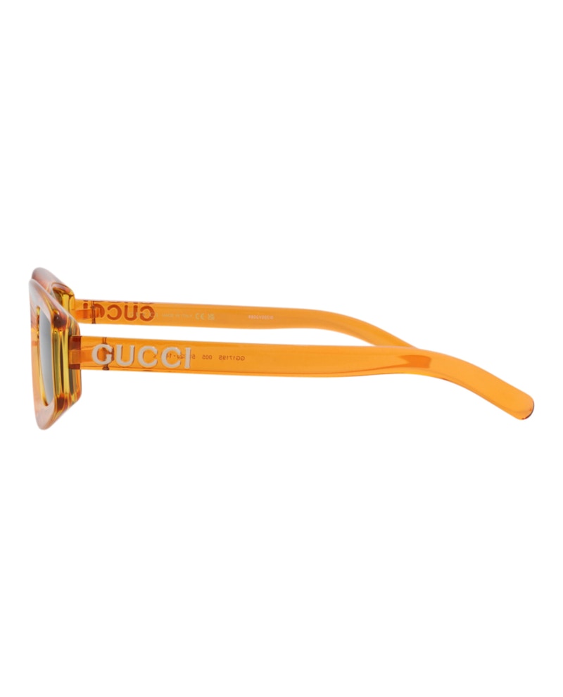 Gucci Cat Eye-Frame Injection Sunglasses Orange Orange Grey (GG1719S-30015508-005)