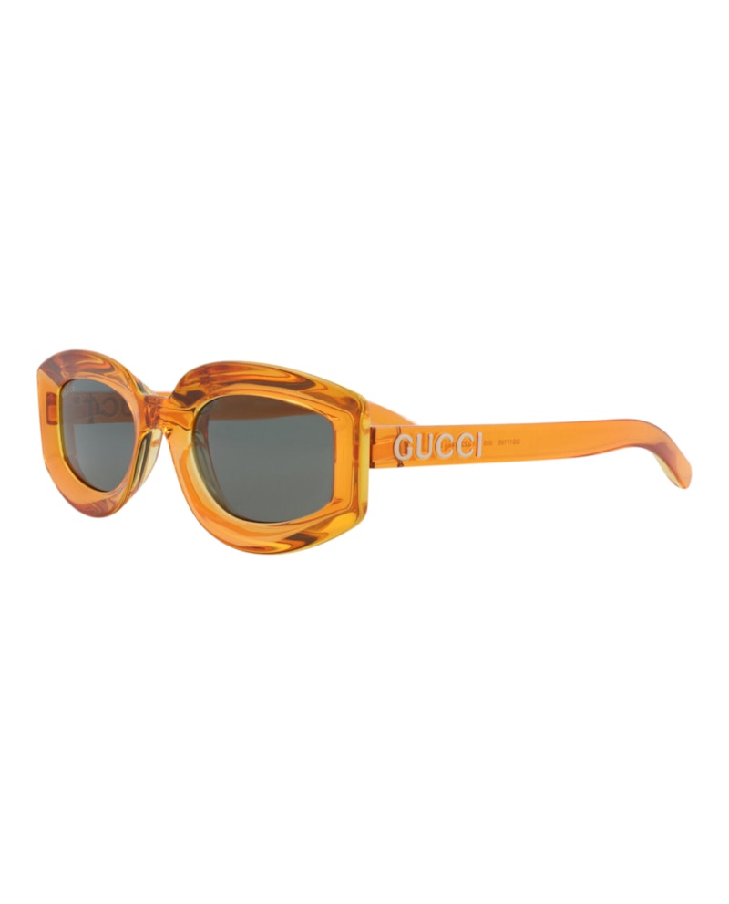 Gucci Cat Eye-Frame Injection Sunglasses Orange Orange Grey (GG1719S-30015508-005)