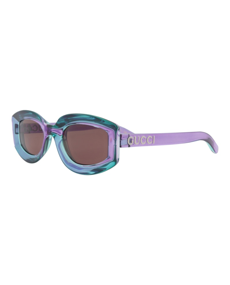 Gucci Cat Eye-Frame Injection Sunglasses Violet Violet Brown (GG1719S-30015508-003)